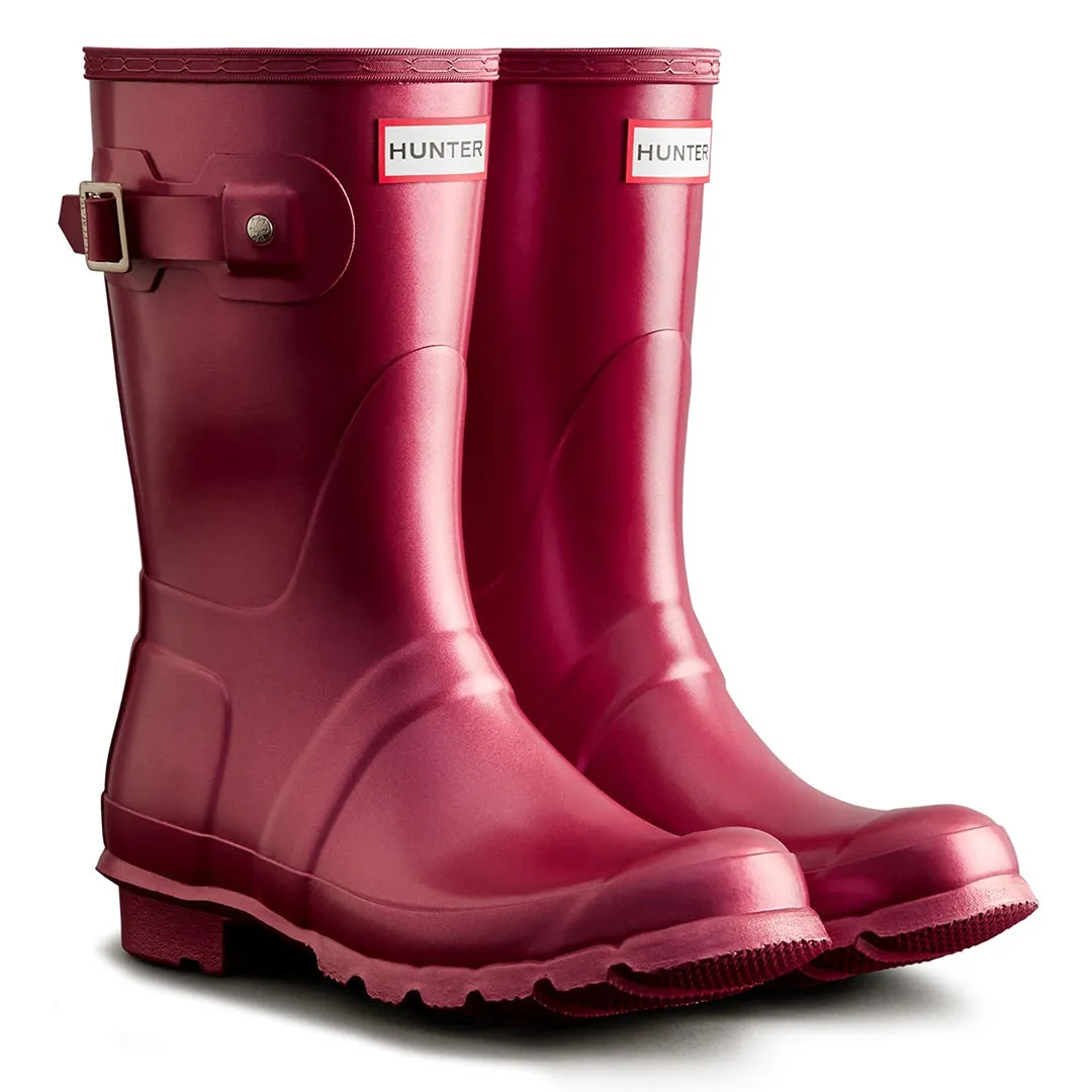Original Short Nebula Wellingtons - Hayes Burgundy by Hunter