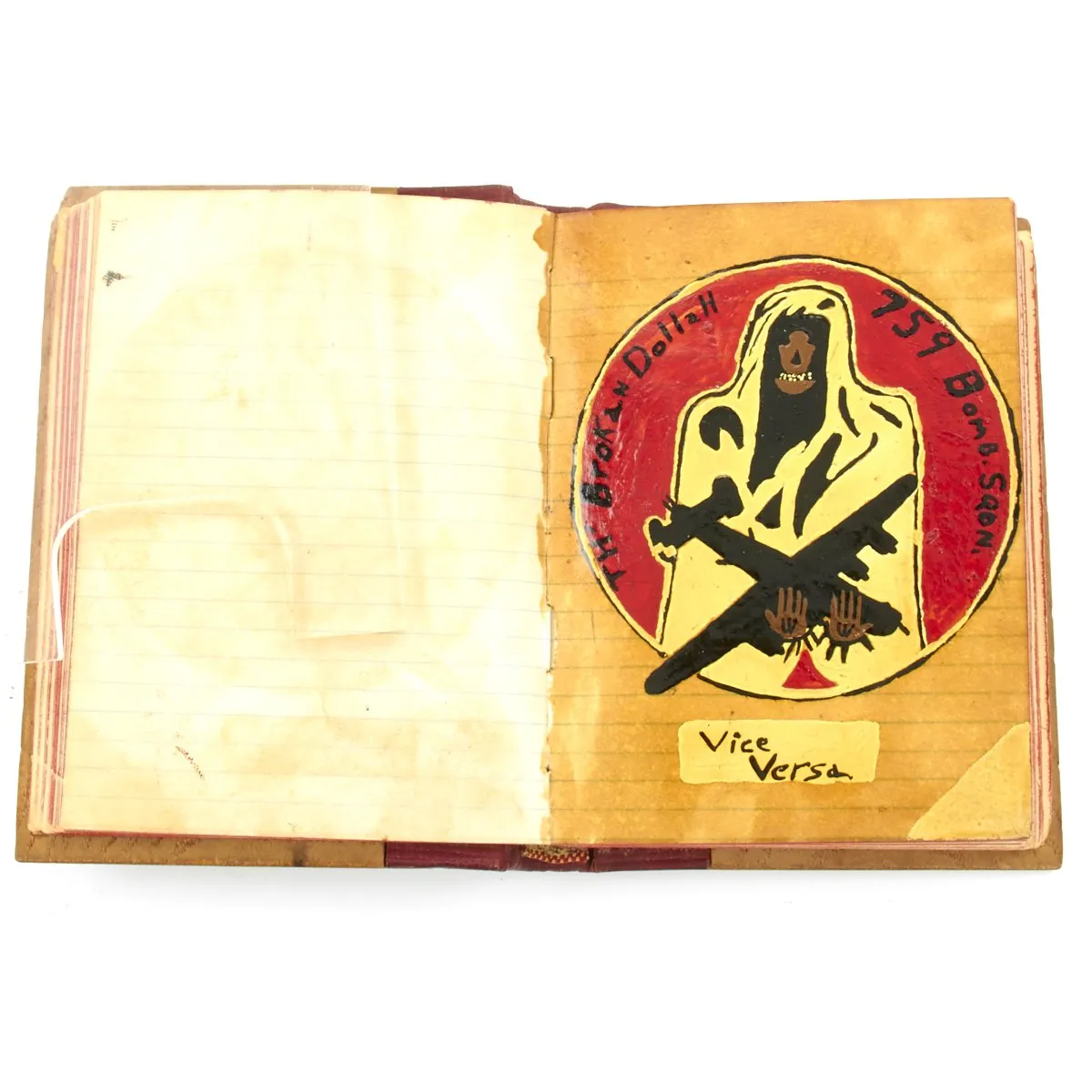 Original U.S. WWII B-24 Brokan Dollah 759th Bomb Squadron Named A-2 Flight Jacket with Diary
