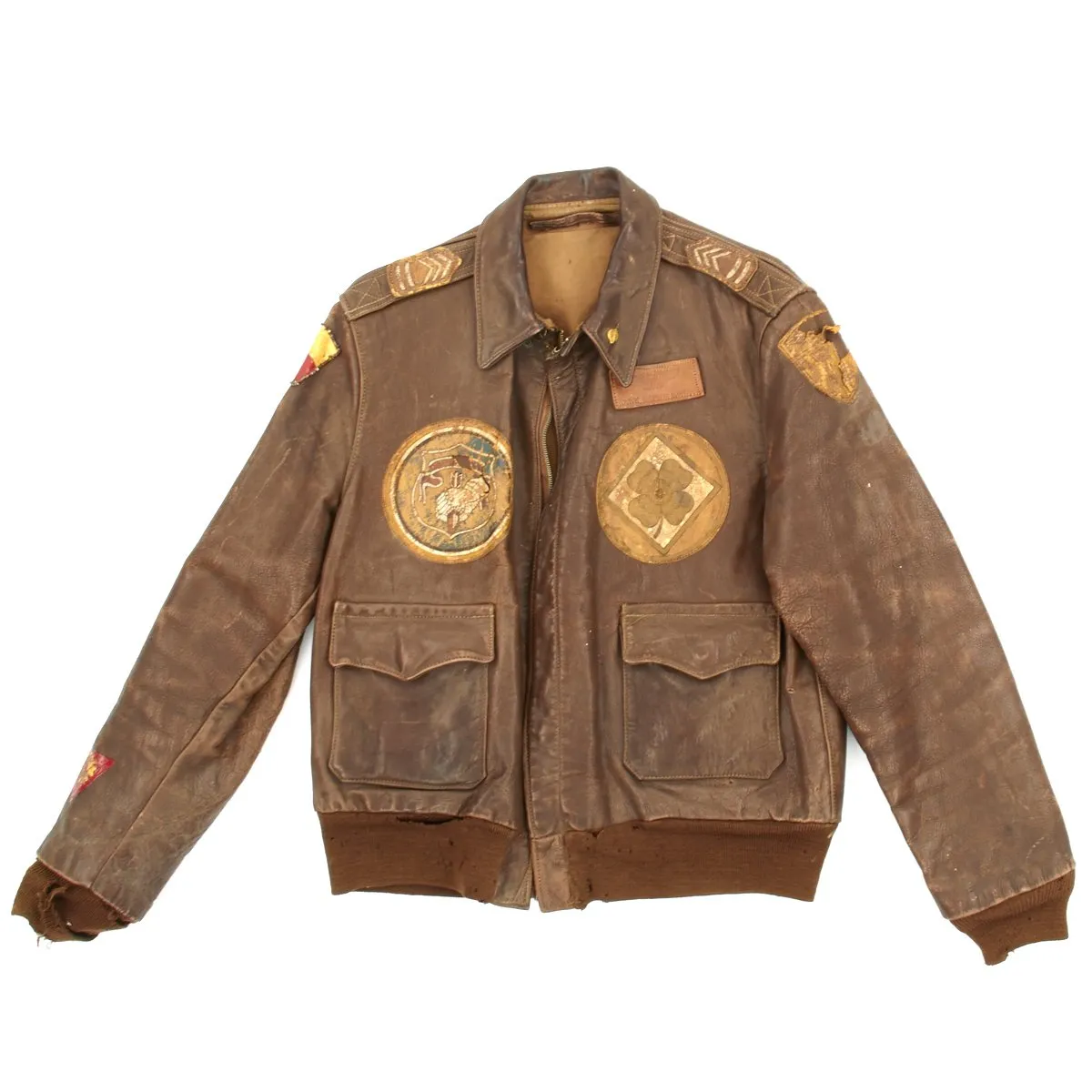 Original U.S. WWII B-24 Brokan Dollah 759th Bomb Squadron Named A-2 Flight Jacket with Diary