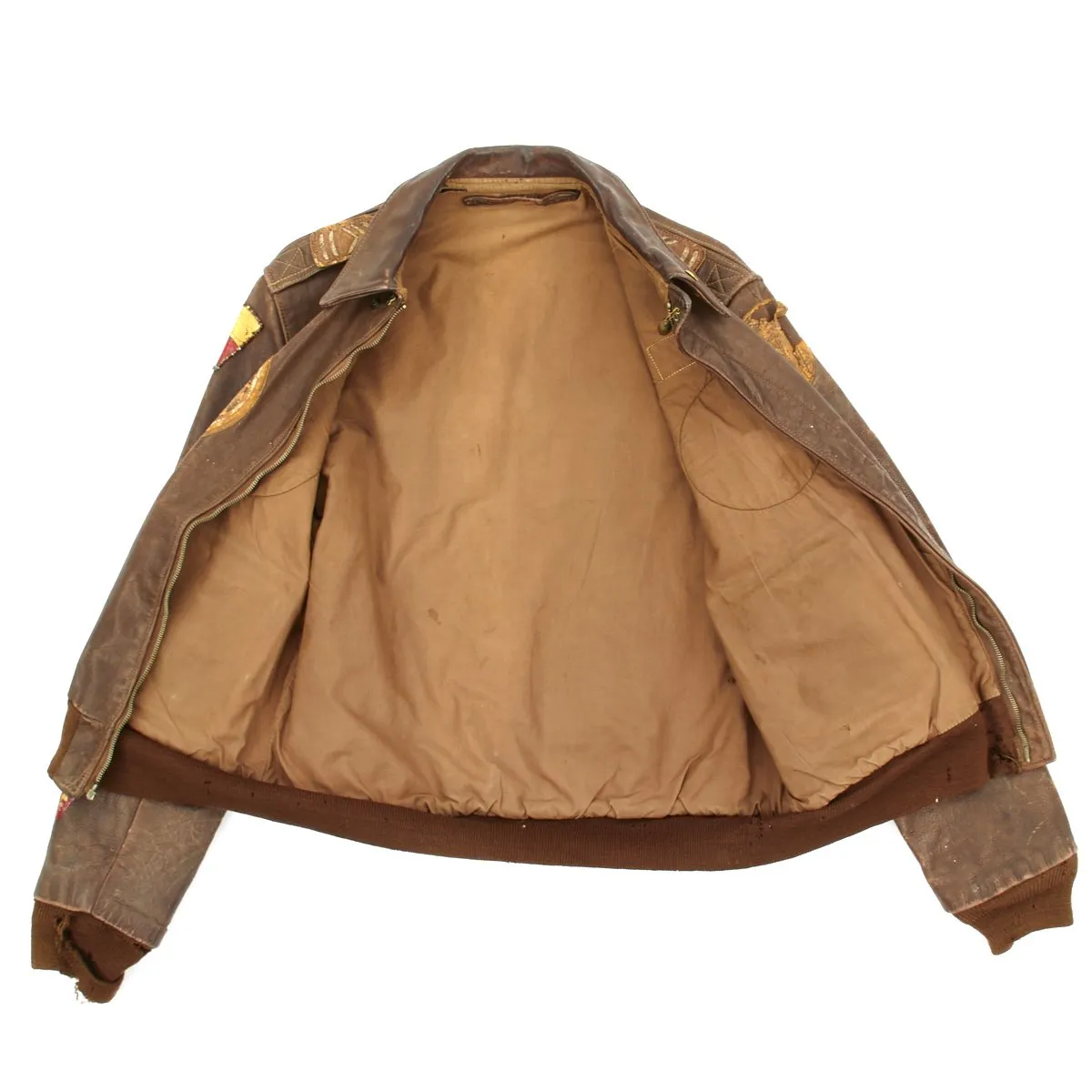 Original U.S. WWII B-24 Brokan Dollah 759th Bomb Squadron Named A-2 Flight Jacket with Diary