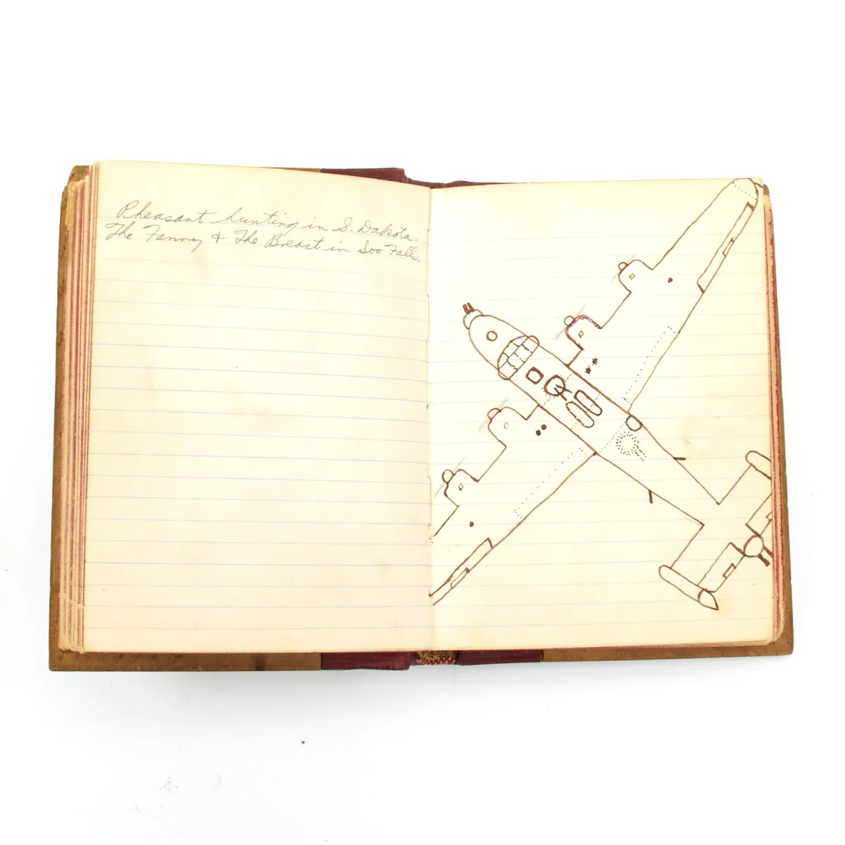 Original U.S. WWII B-24 Brokan Dollah 759th Bomb Squadron Named A-2 Flight Jacket with Diary