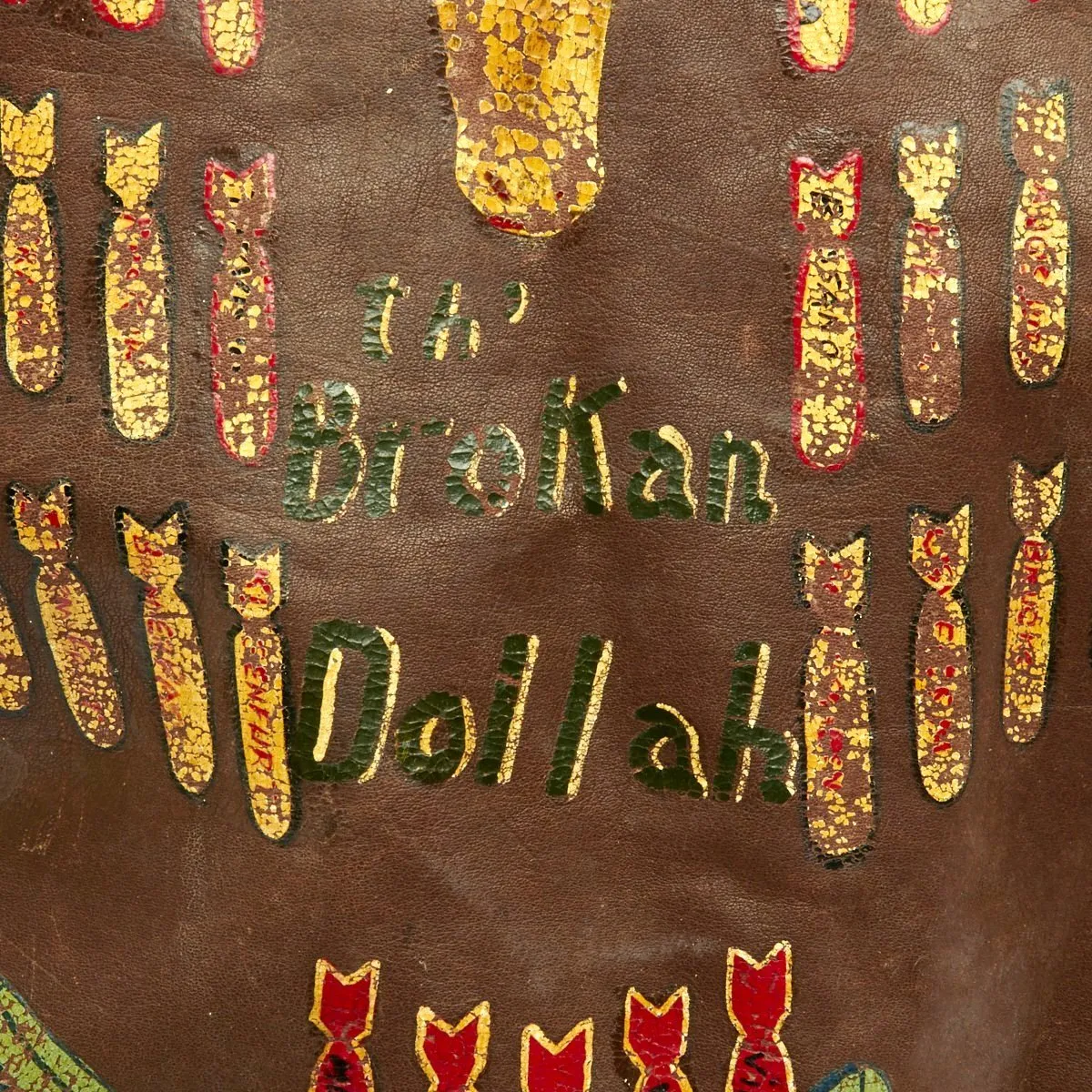 Original U.S. WWII B-24 Brokan Dollah 759th Bomb Squadron Named A-2 Flight Jacket with Diary