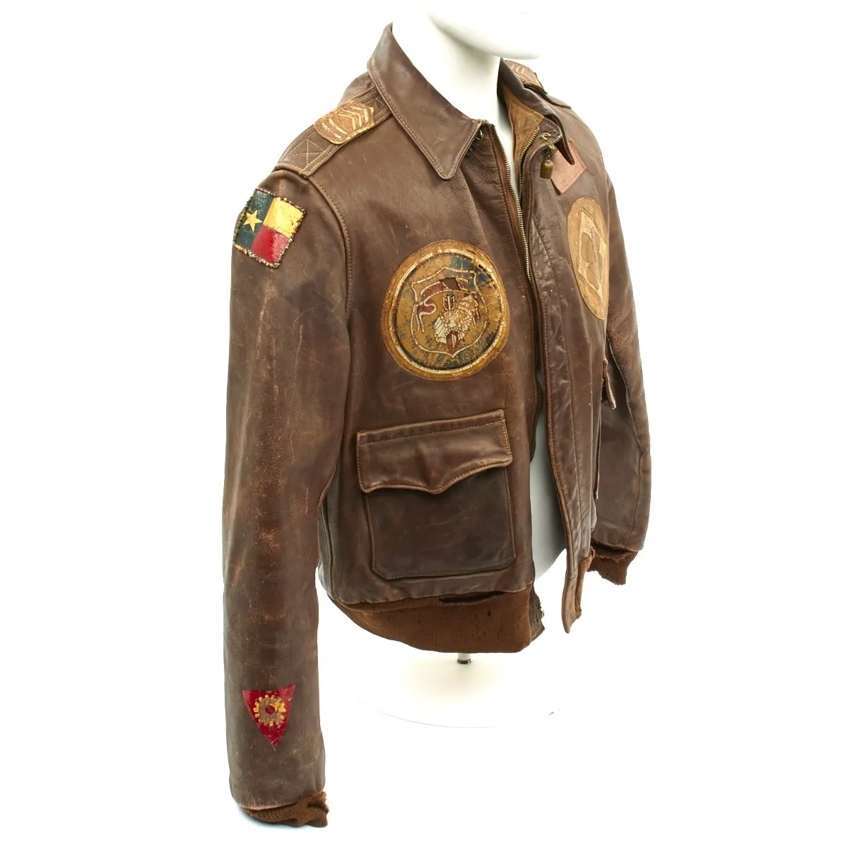 Original U.S. WWII B-24 Brokan Dollah 759th Bomb Squadron Named A-2 Flight Jacket with Diary