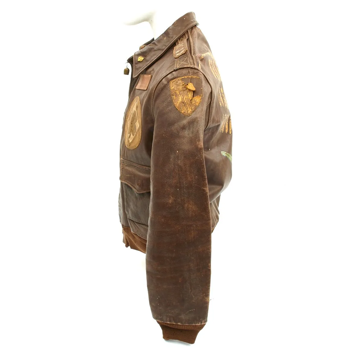 Original U.S. WWII B-24 Brokan Dollah 759th Bomb Squadron Named A-2 Flight Jacket with Diary