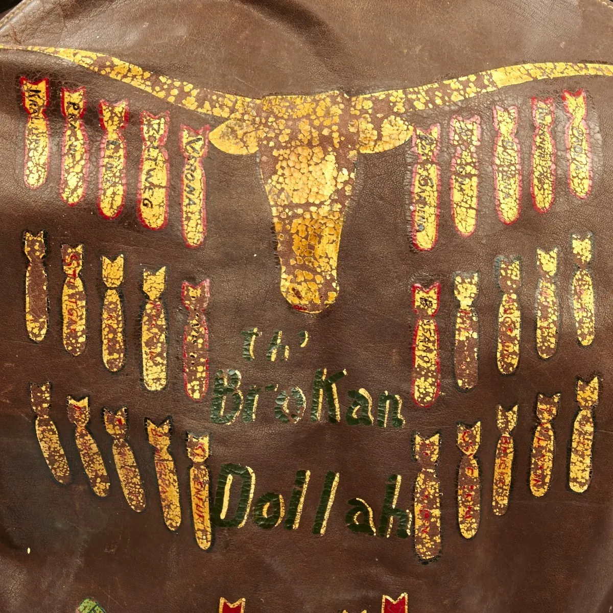 Original U.S. WWII B-24 Brokan Dollah 759th Bomb Squadron Named A-2 Flight Jacket with Diary
