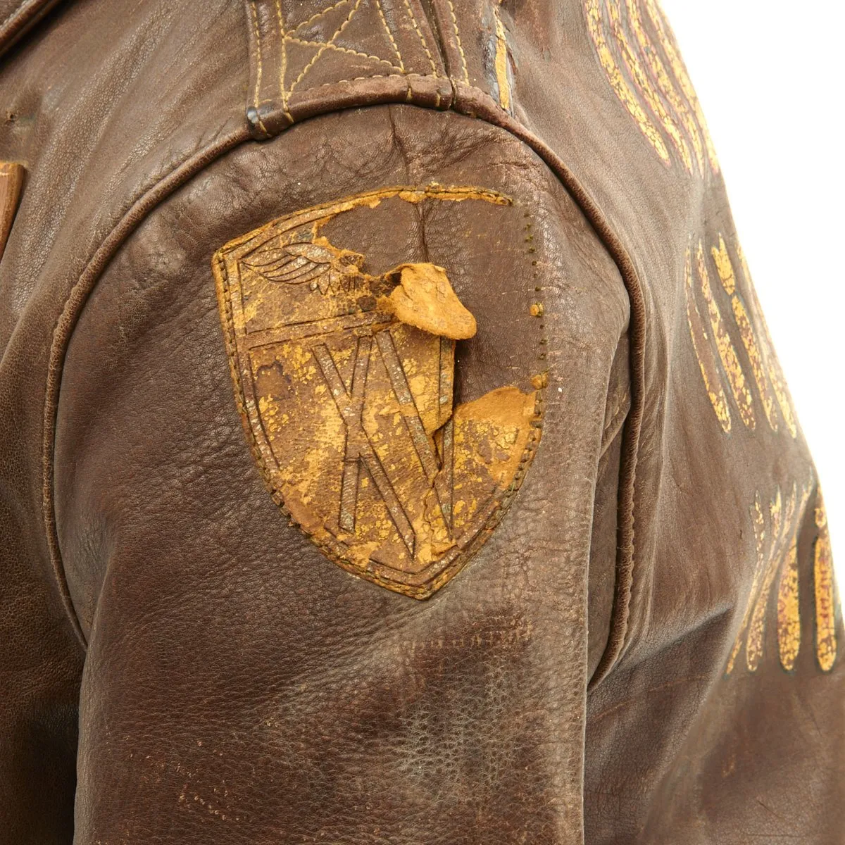 Original U.S. WWII B-24 Brokan Dollah 759th Bomb Squadron Named A-2 Flight Jacket with Diary