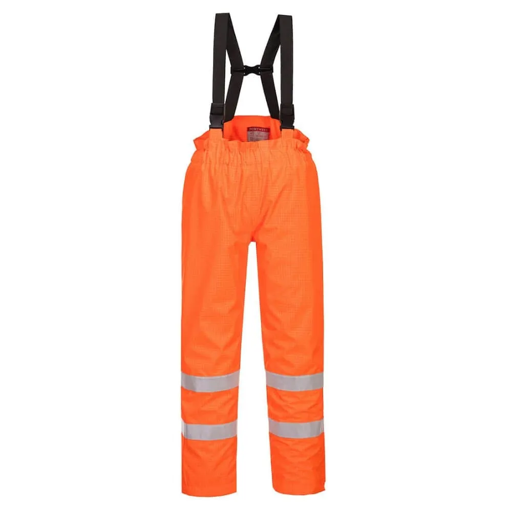 Portwest S781 Bizflame Rain Lined Hi-Vis Antistatic FR Bib & Brace