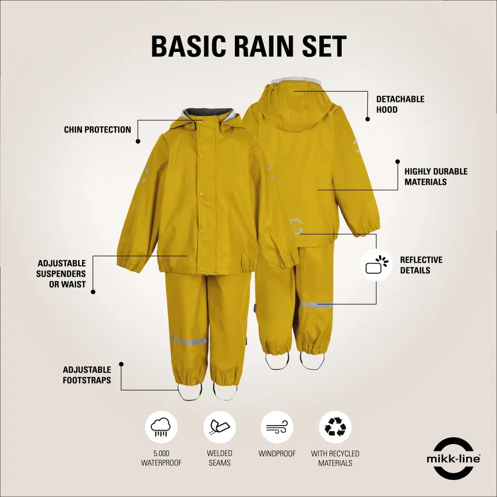 PU Rainwear (Regular pants) - Sunflower