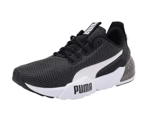 PUMA Men's Cell Phase Black White Track and Field Shoe