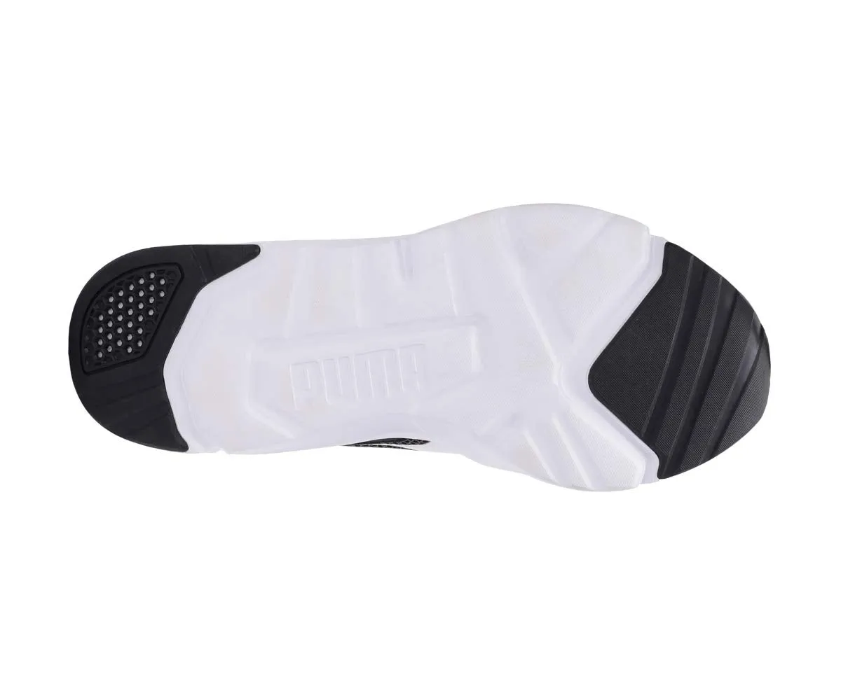 PUMA Men's Cell Phase Black White Track and Field Shoe