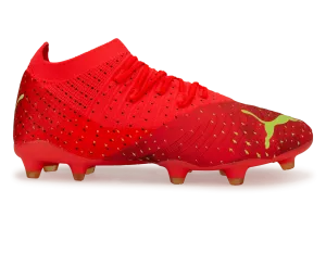 PUMA Men's Future 3.4 FG/AG Coral/Black
