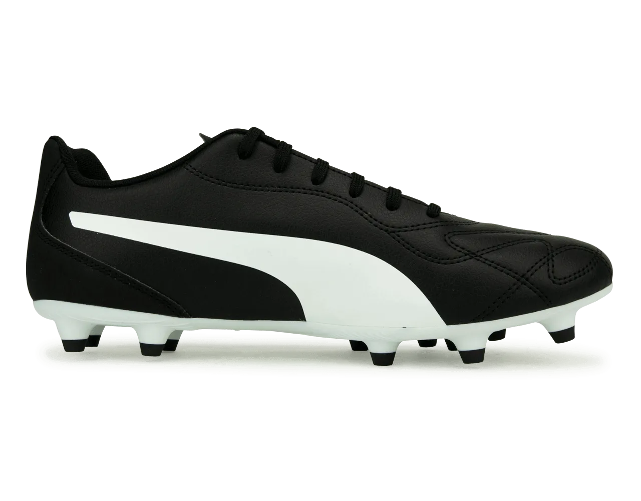 PUMA Men's Monarch II FG/AG Black/White