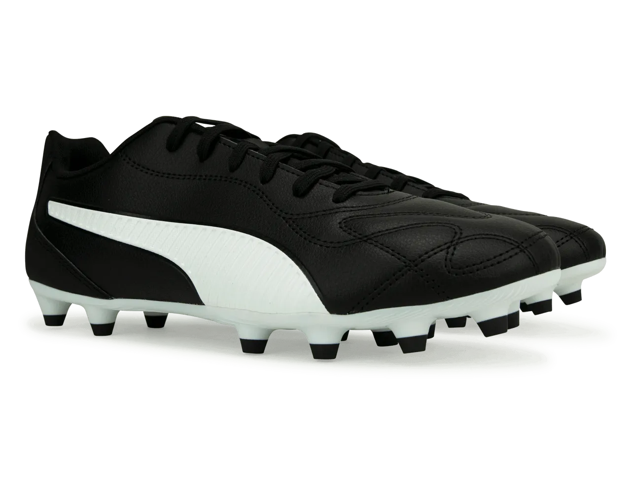 PUMA Men's Monarch II FG/AG Black/White