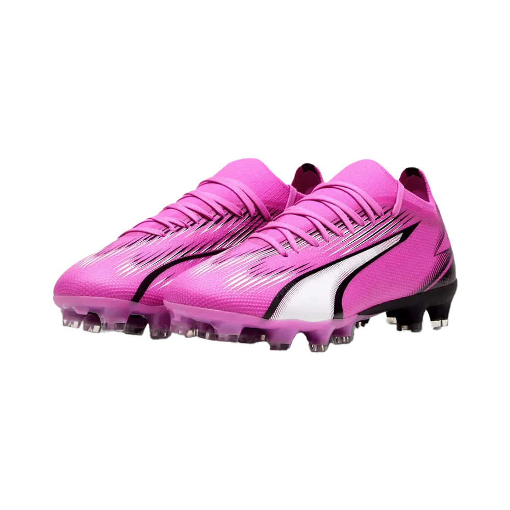Puma Ultra Match Womens FG/AG Football Boots (Poison Pink/White/Black)
