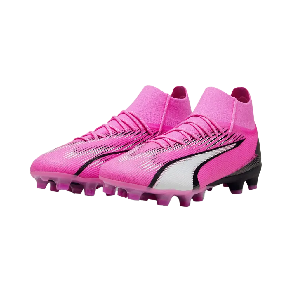 Puma Ultra Pro FG/AG Football Boots (Poison Pink/White/Black)