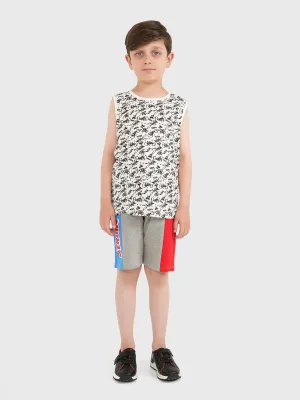 "CHINUA" Casual Terry Short