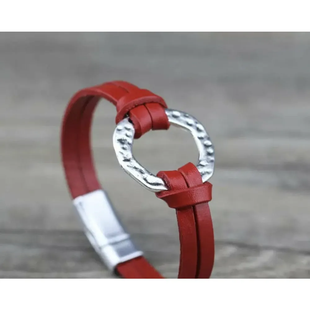 Rain Leather Bracelet