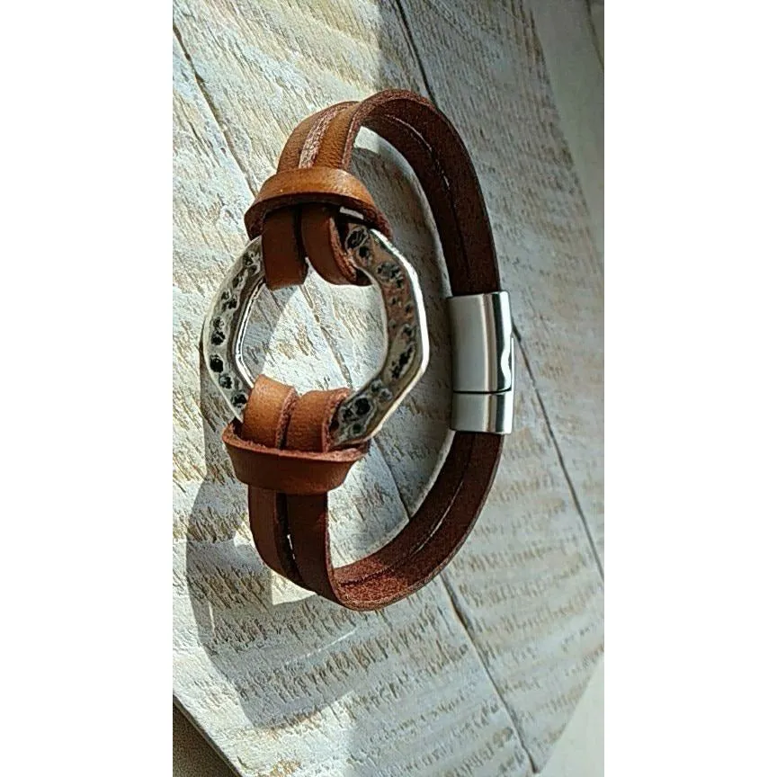 Rain Leather Bracelet