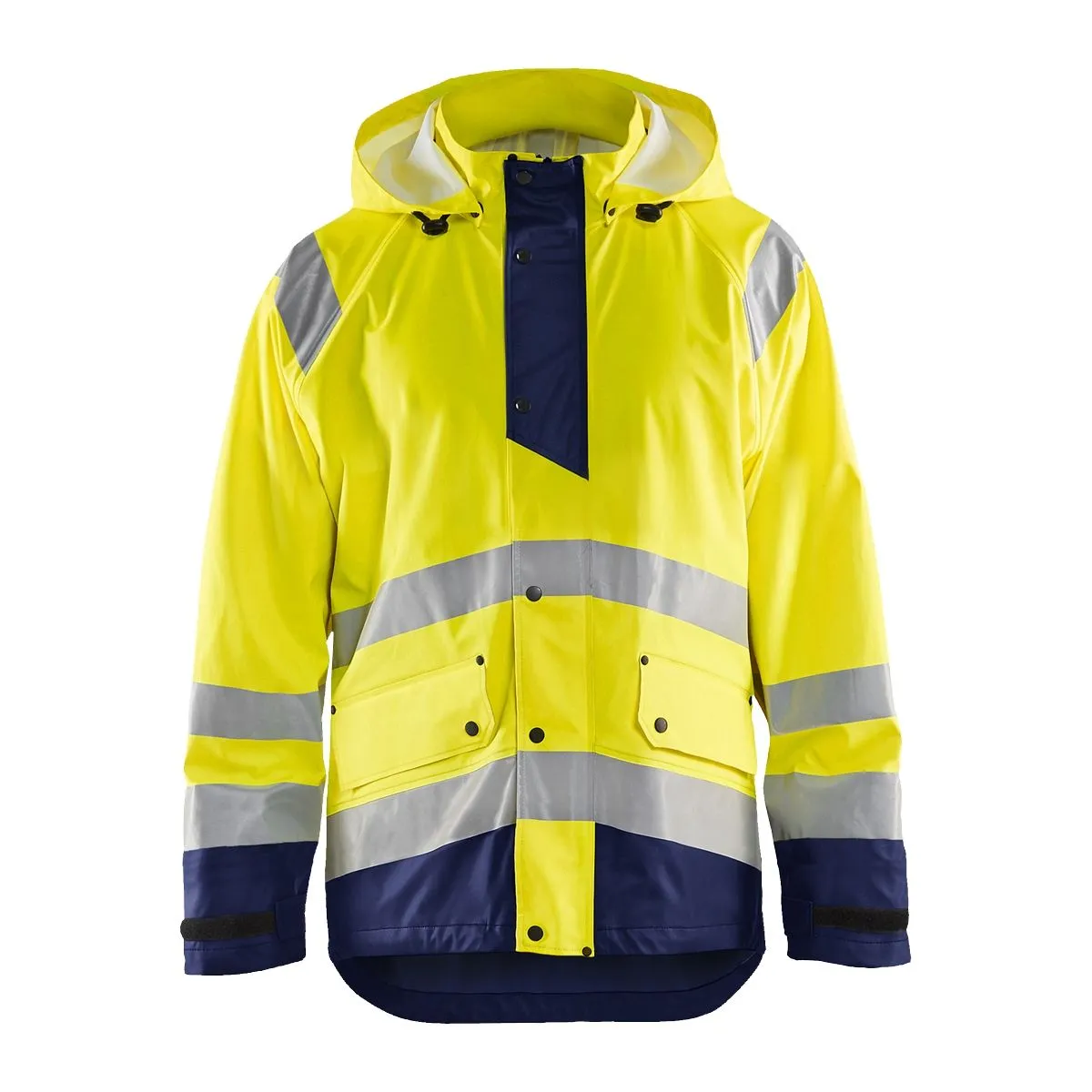 Rain&#x20;Jacket&#x20;Level&#x20;1&#x20;4323&#x20;High&#x20;Vis&#x20;Geel&#x2F;Zwart&#x20;-&#x20;Bl&#xE5;kl&#xE4;der