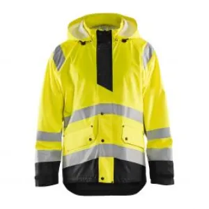 Rain&#x20;Jacket&#x20;Level&#x20;1&#x20;4323&#x20;High&#x20;Vis&#x20;Geel&#x2F;Zwart&#x20;-&#x20;Bl&#xE5;kl&#xE4;der