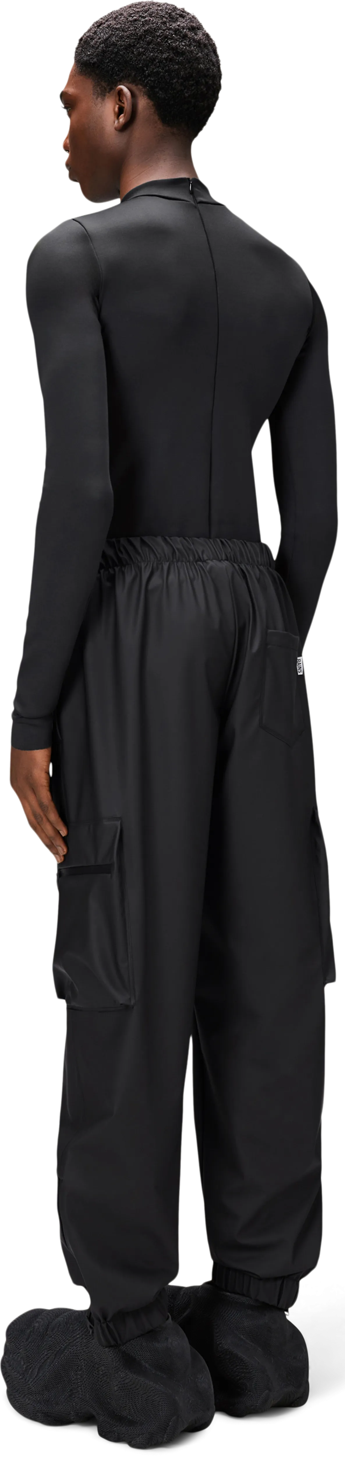 Rains Unisex Cargo Rain Pants Regular W3 Black | Buy Rains Unisex Cargo Rain Pants Regular W3 Black here | Outnorth