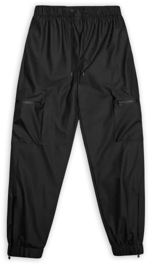 Rains Unisex Cargo Rain Pants Regular W3 Black | Buy Rains Unisex Cargo Rain Pants Regular W3 Black here | Outnorth