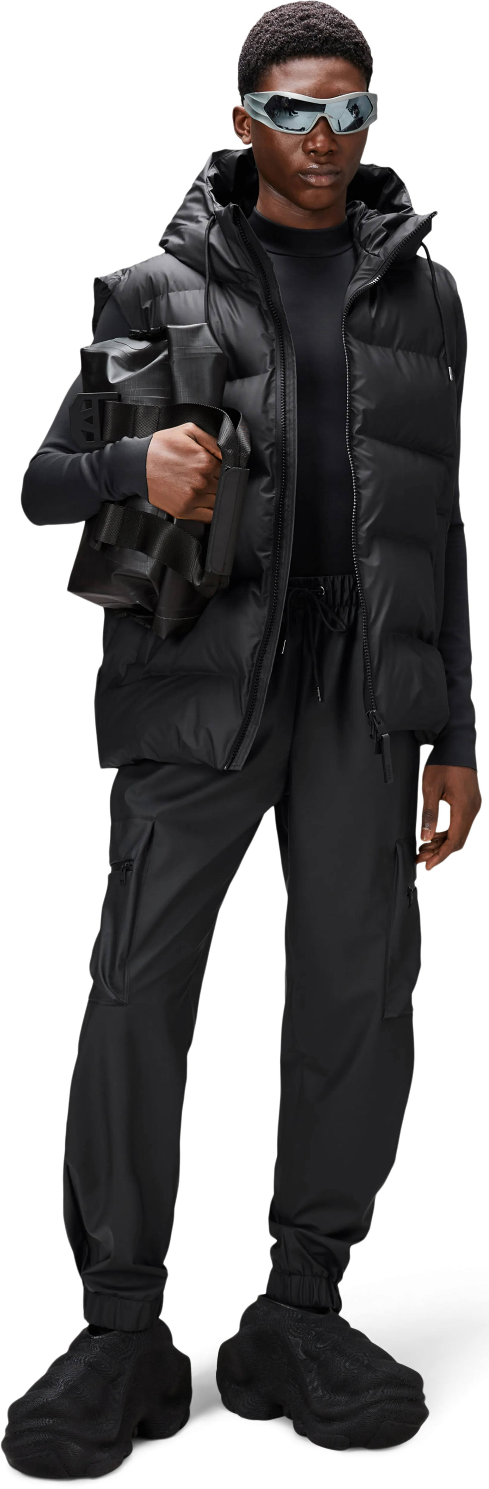 Rains Unisex Cargo Rain Pants Regular W3 Black | Buy Rains Unisex Cargo Rain Pants Regular W3 Black here | Outnorth