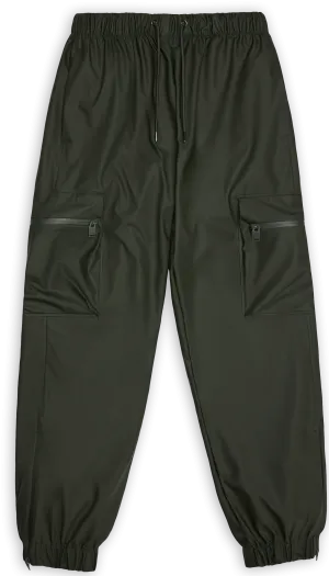 Rains Unisex Cargo Rain Pants Regular W3 Green | Buy Rains Unisex Cargo Rain Pants Regular W3 Green here | Outnorth