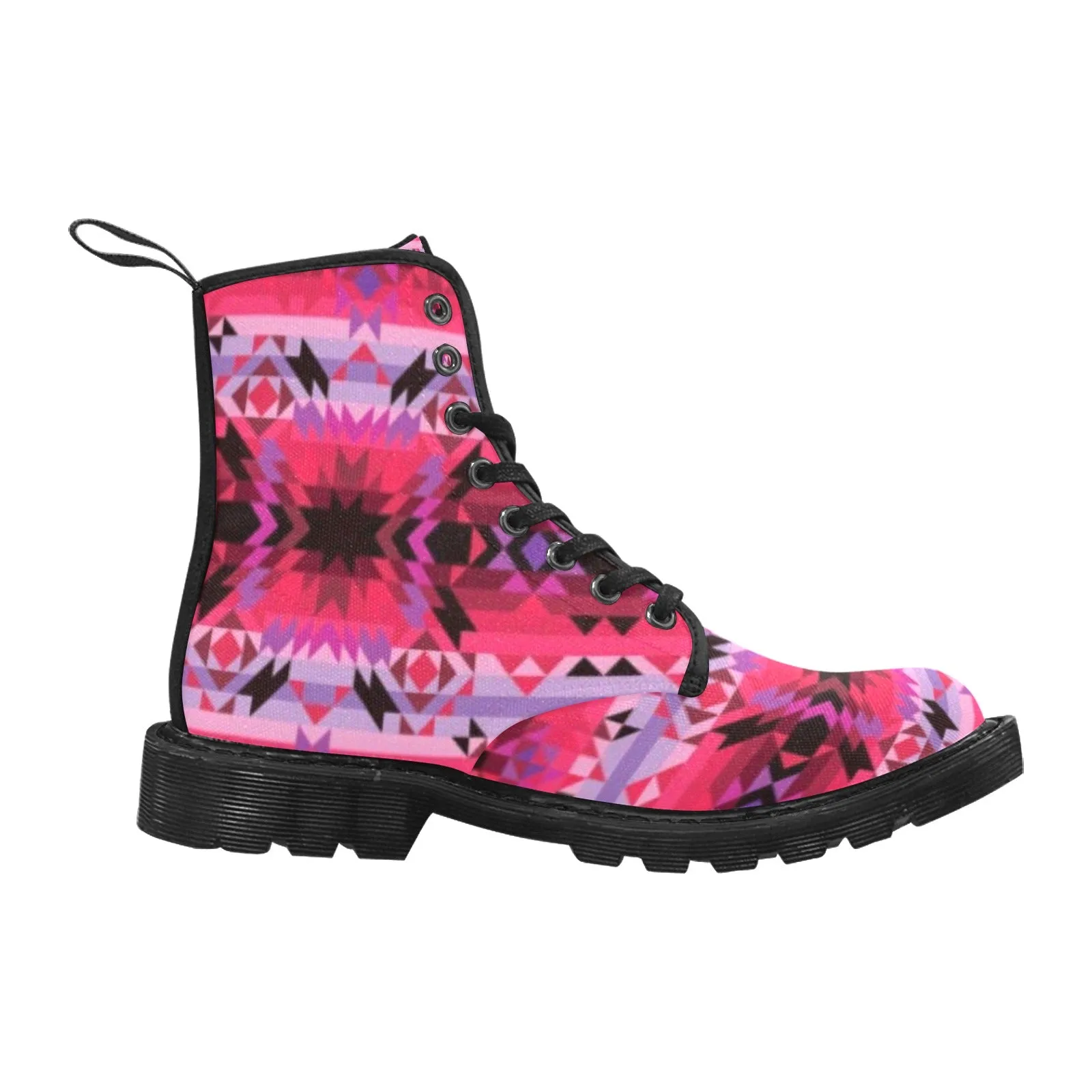Red Star Boots for Women (Black)