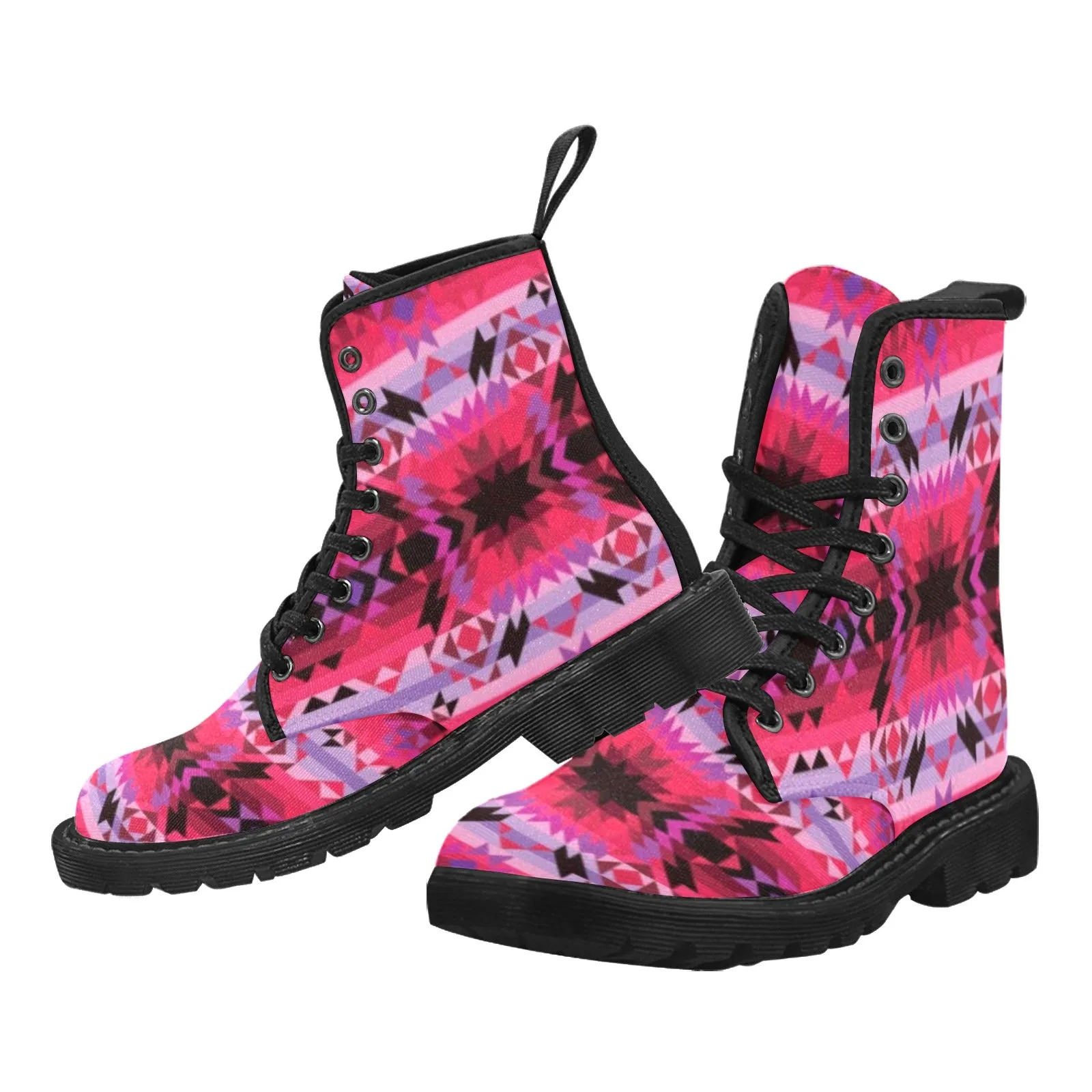 Red Star Boots for Women (Black)