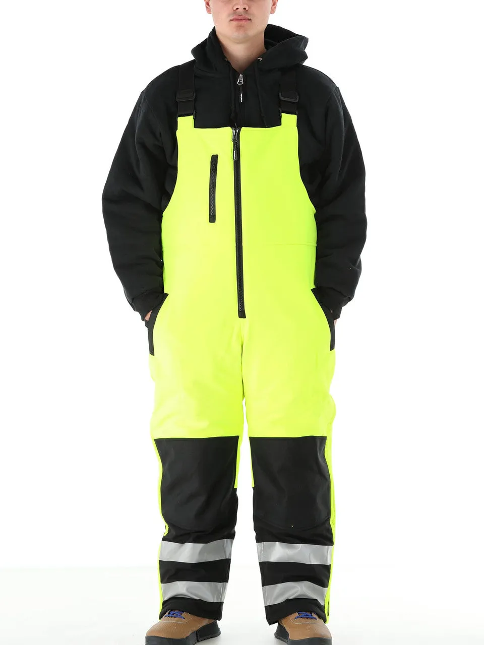 Refrigiwear HiVis Insulated Softshell Bib Overalls