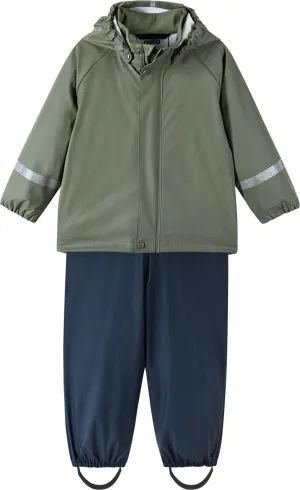 Reima Kids&#x27; Rain Outfit Tihku Greyish Green | Buy Reima Kids&#x27; Rain Outfit Tihku Greyish Green here | Outnorth