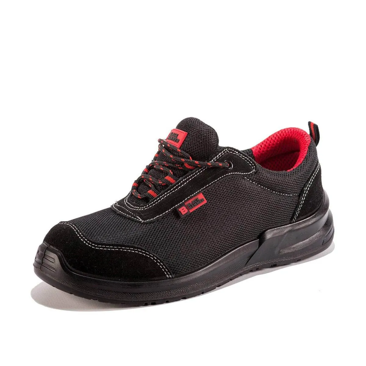 Safety Steel Toe Cap Trainers with Steel Midsole Shoe | Black Hammer Safety Shoes 4482