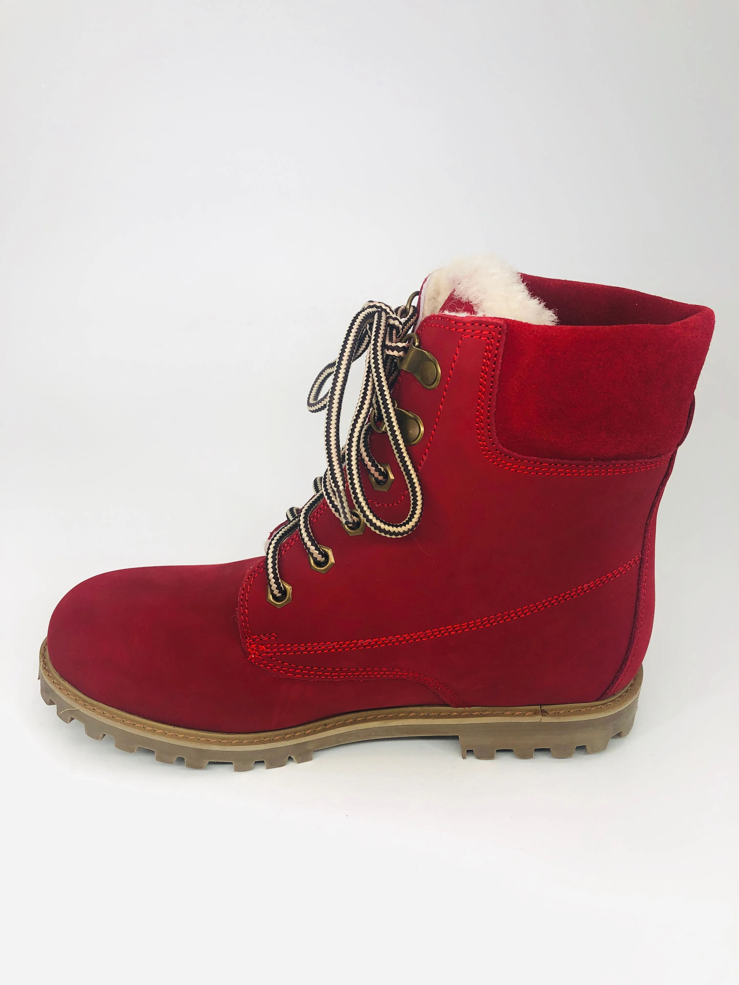 Sheepskin Lined Combat-Style Boot