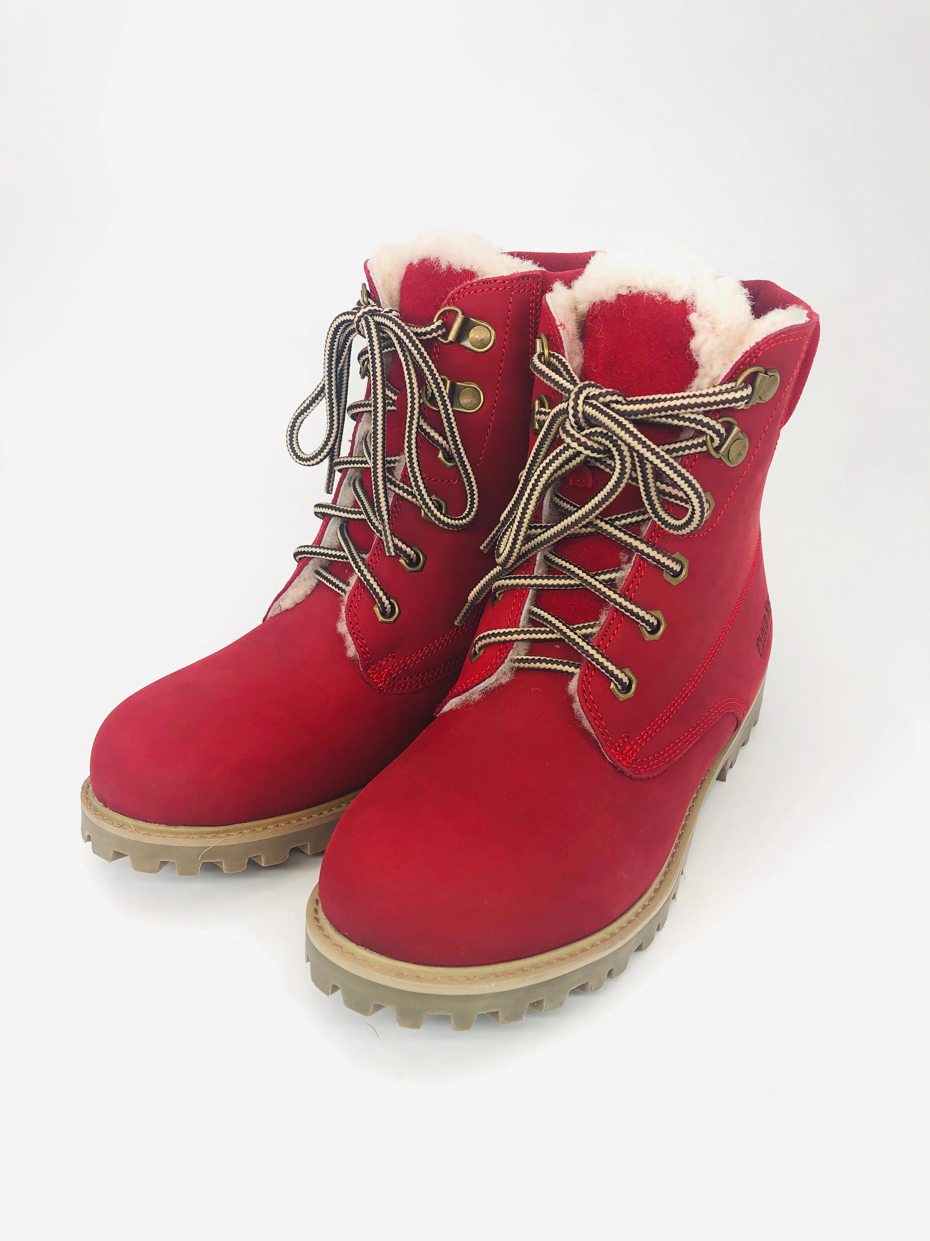 Sheepskin Lined Combat-Style Boot