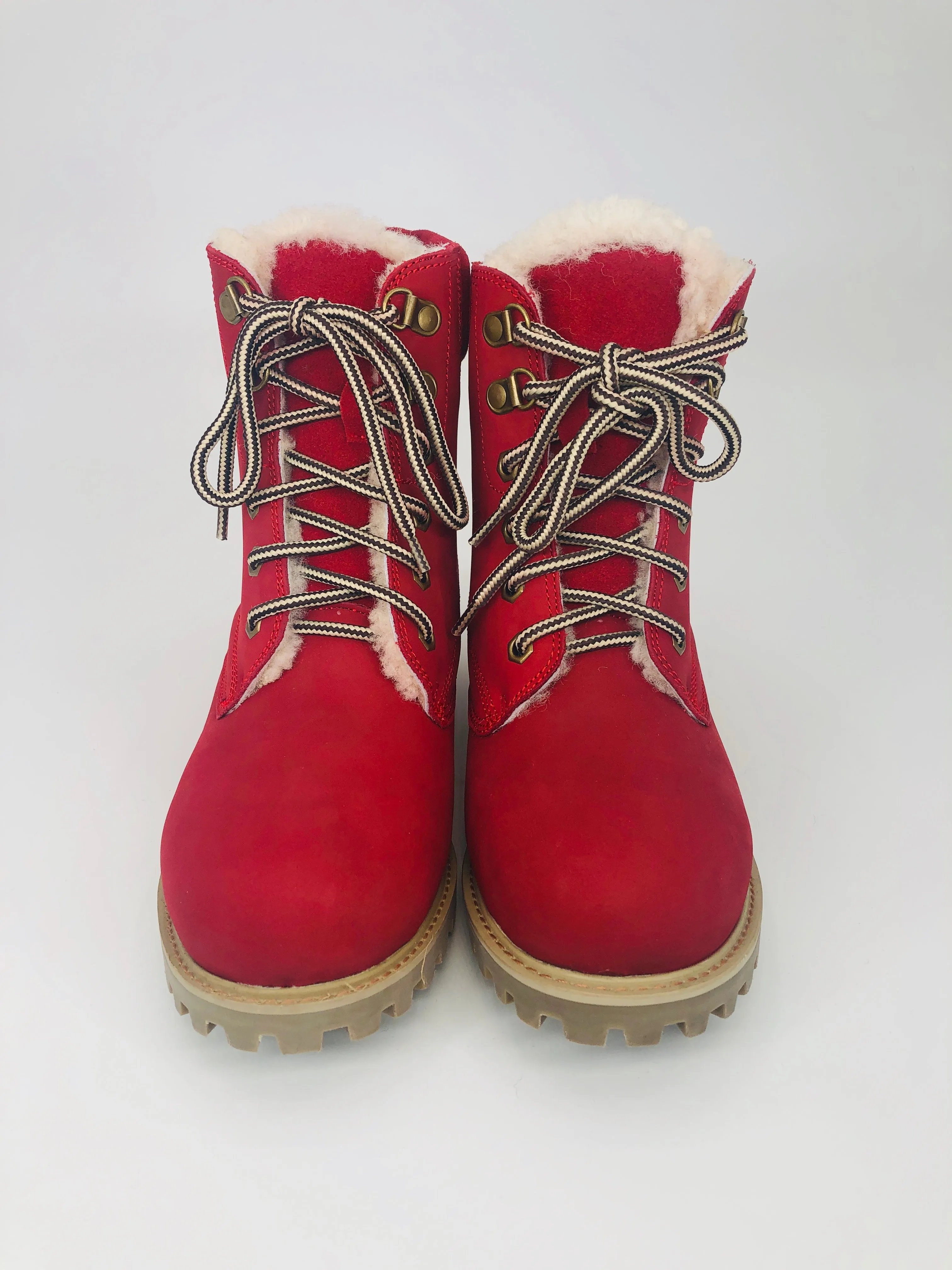 Sheepskin Lined Combat-Style Boot