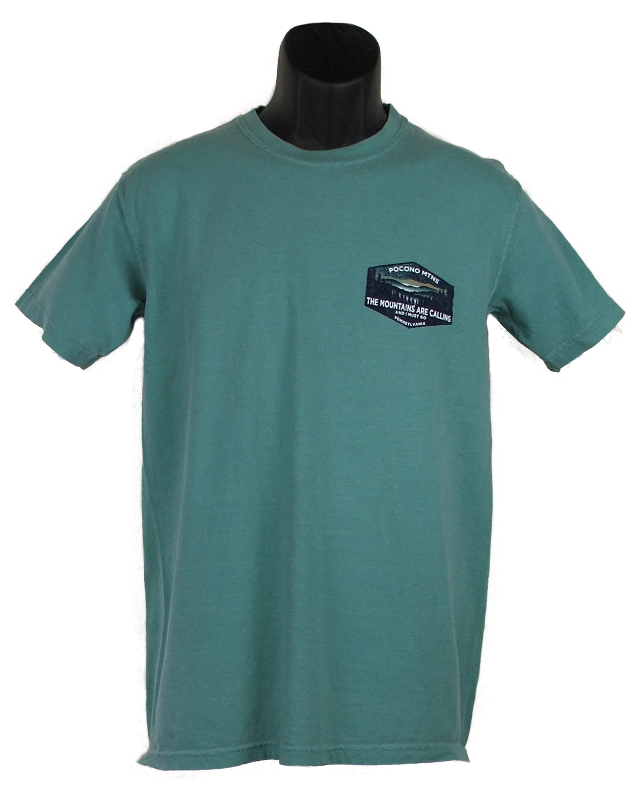 The Mountains Are Calling Short-Sleeve Souvenir T-Shirt (Mountain Scene)