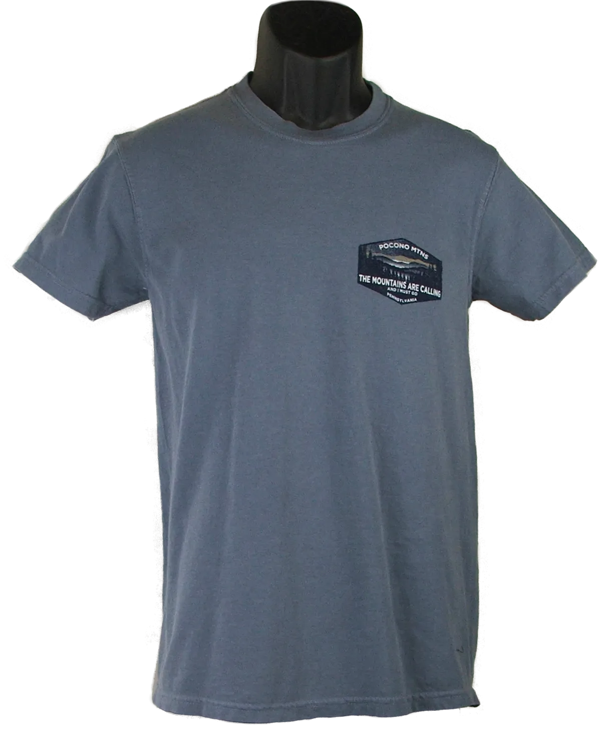 The Mountains Are Calling Short-Sleeve Souvenir T-Shirt (Mountain Scene)