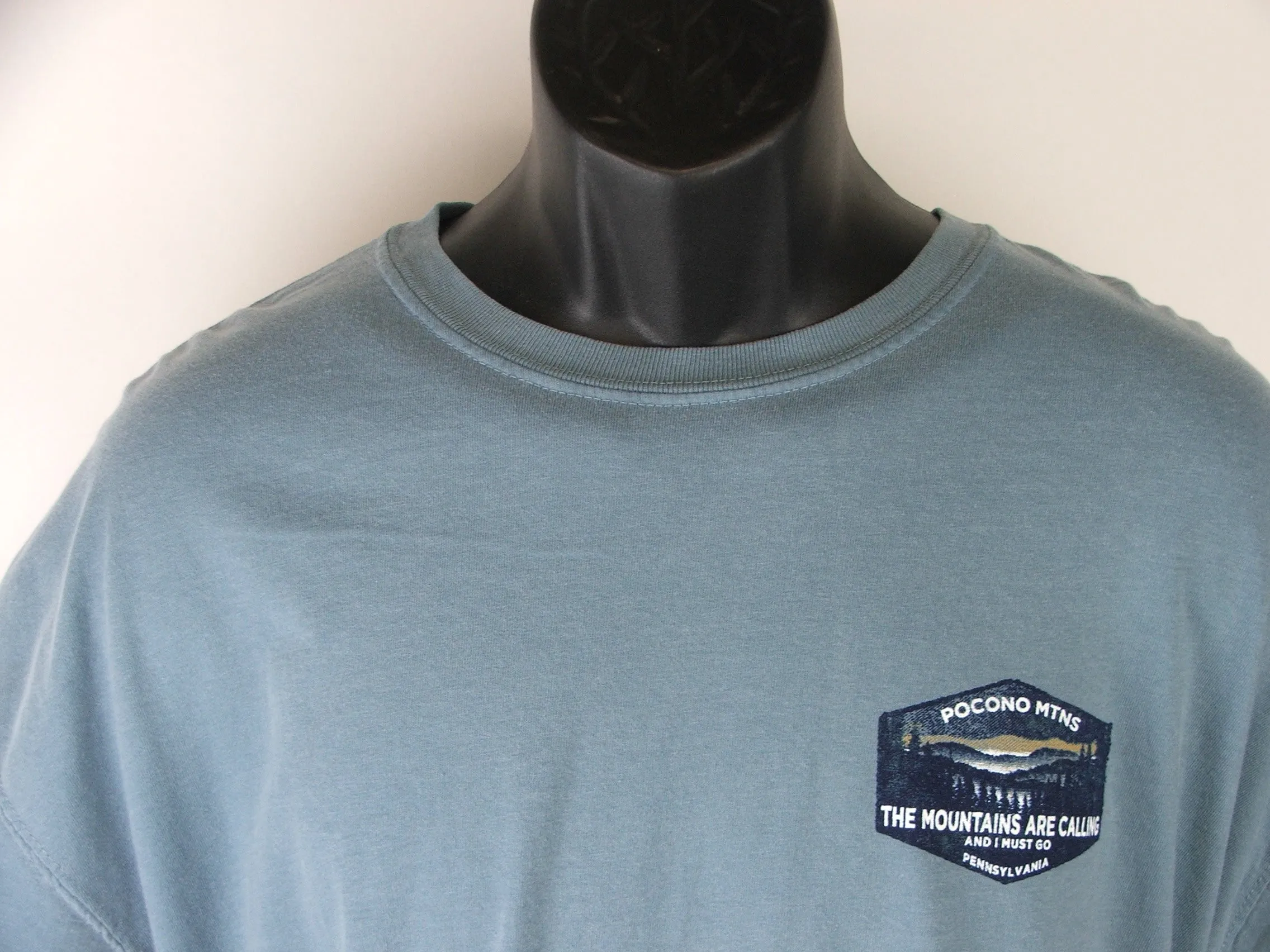 The Mountains Are Calling Short-Sleeve Souvenir T-Shirt (Mountain Scene)