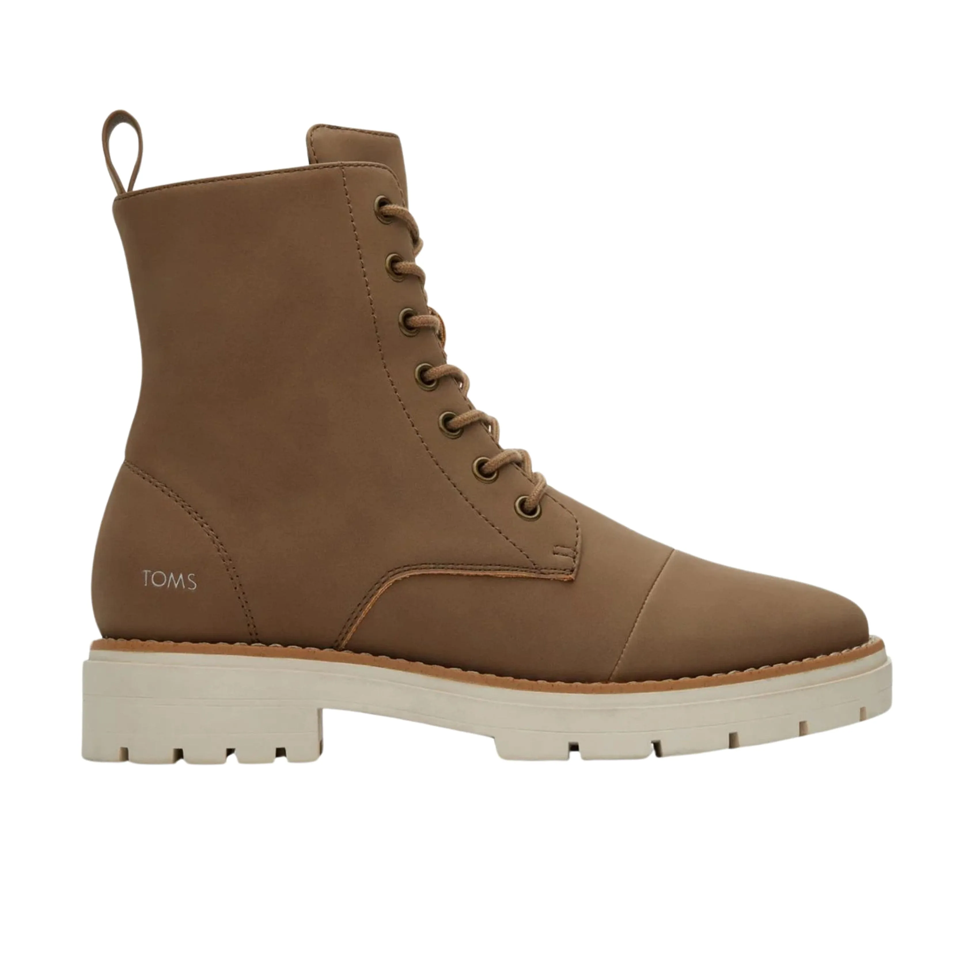 TOMS - Alaya Lace-up Lug Combat Booties
