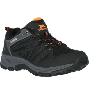 Trespass Mens Fisk Low Rise Cushioned Walking Shoes - Black