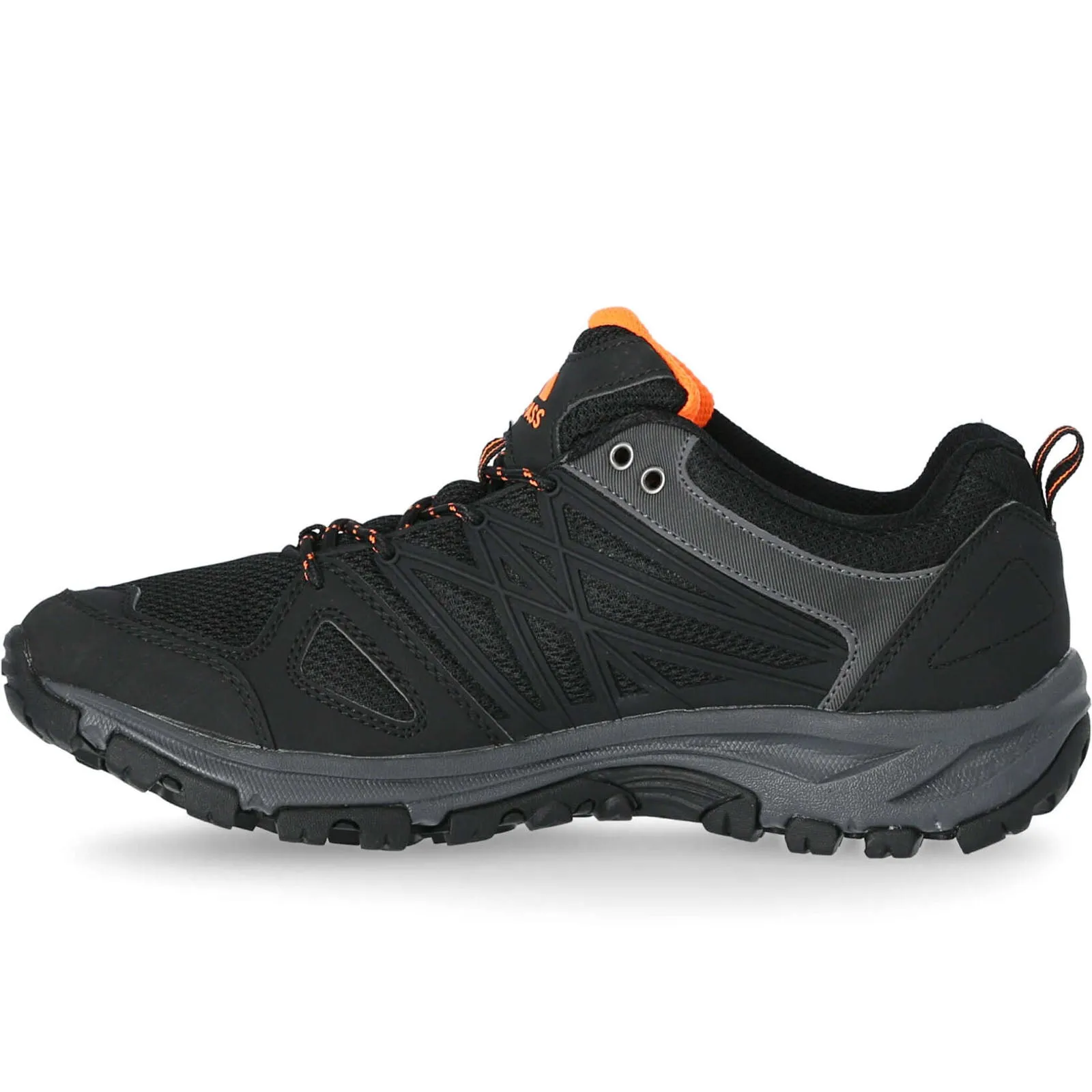 Trespass Mens Fisk Low Rise Cushioned Walking Shoes - Black