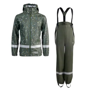 Urberg Kids&#x27; Malme PU Rain Set Kombu Green | Buy Urberg Kids&#x27; Malme PU Rain Set Kombu Green here | Outnorth