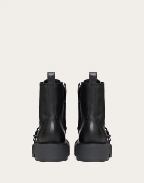 VLOGO SIGNATURE CALFSKIN COMBAT BOOT 45MM