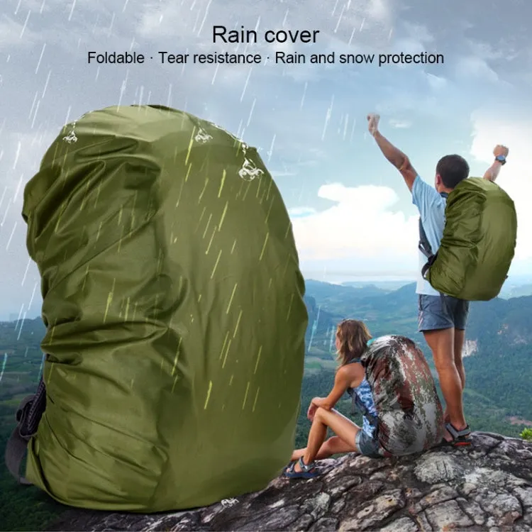 Waterproof Dustproof Backpack Rain Cover Portable Ultralight Outdoor Tools Hiking Protective Cover 70L(Forest Camouflage)