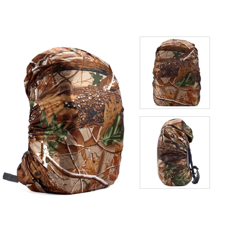 Waterproof Dustproof Backpack Rain Cover Portable Ultralight Outdoor Tools Hiking Protective Cover 70L(Forest Camouflage)