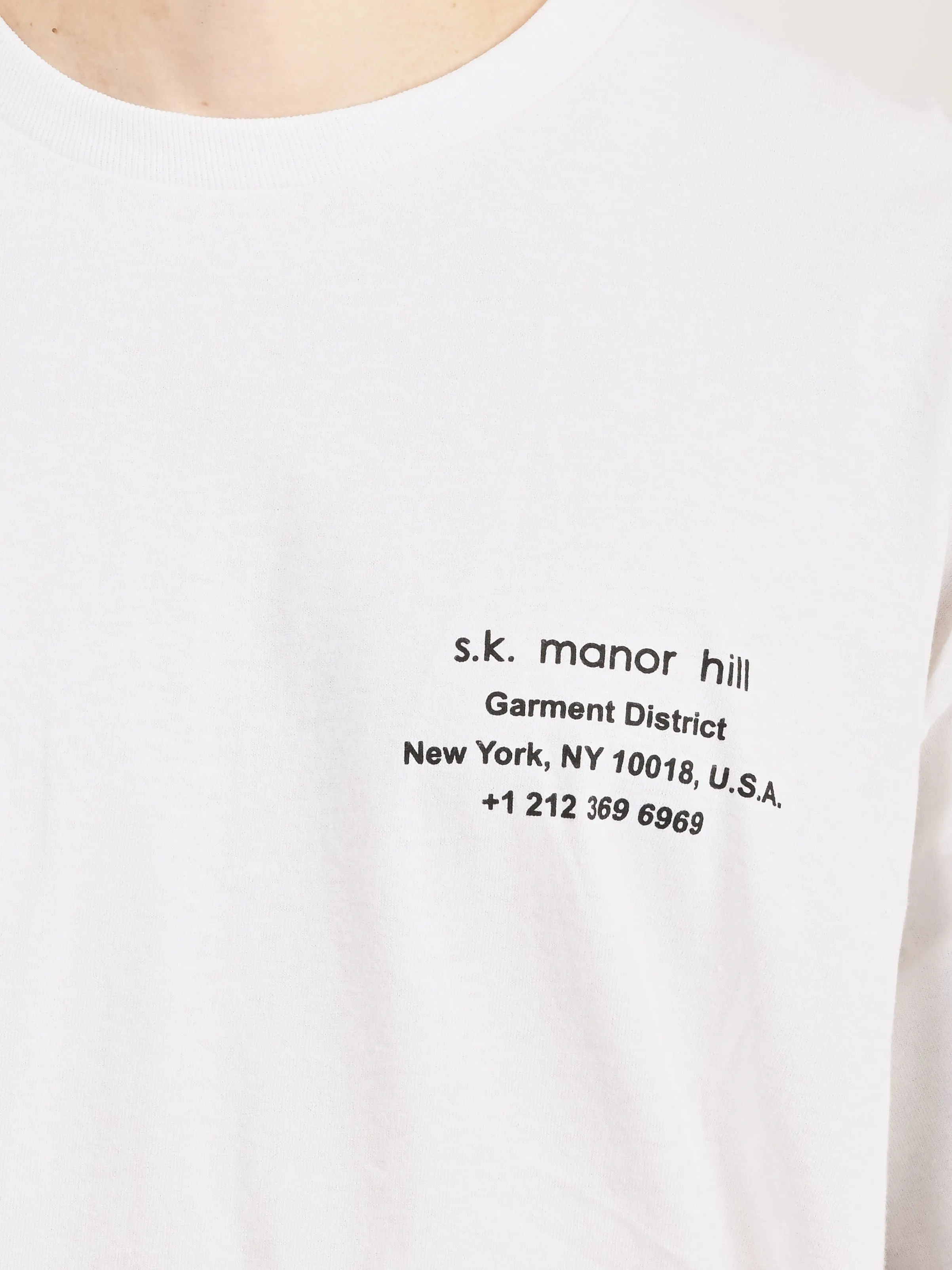 White Cotton Biz L/S T-Shirt