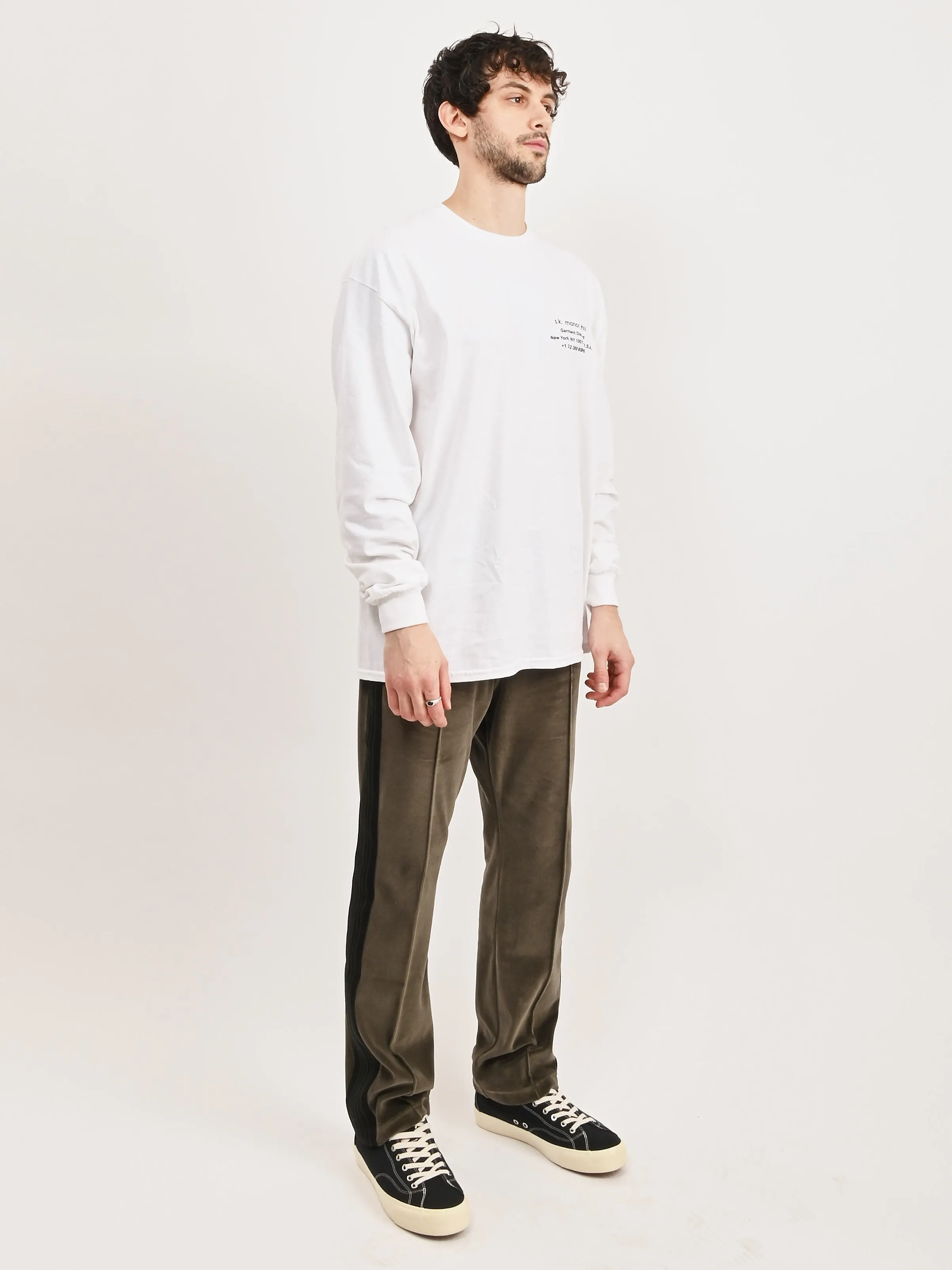 White Cotton Biz L/S T-Shirt