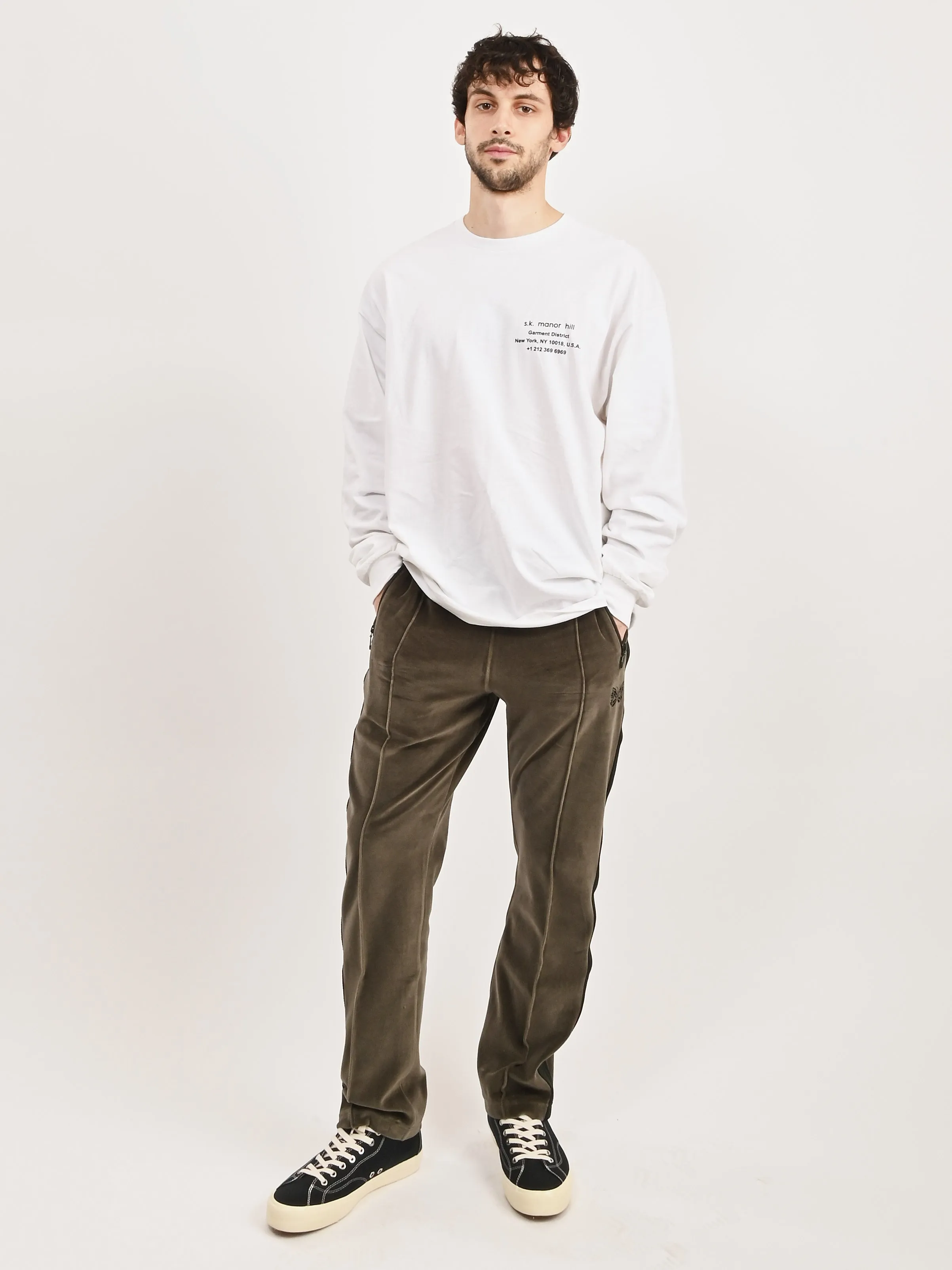 White Cotton Biz L/S T-Shirt