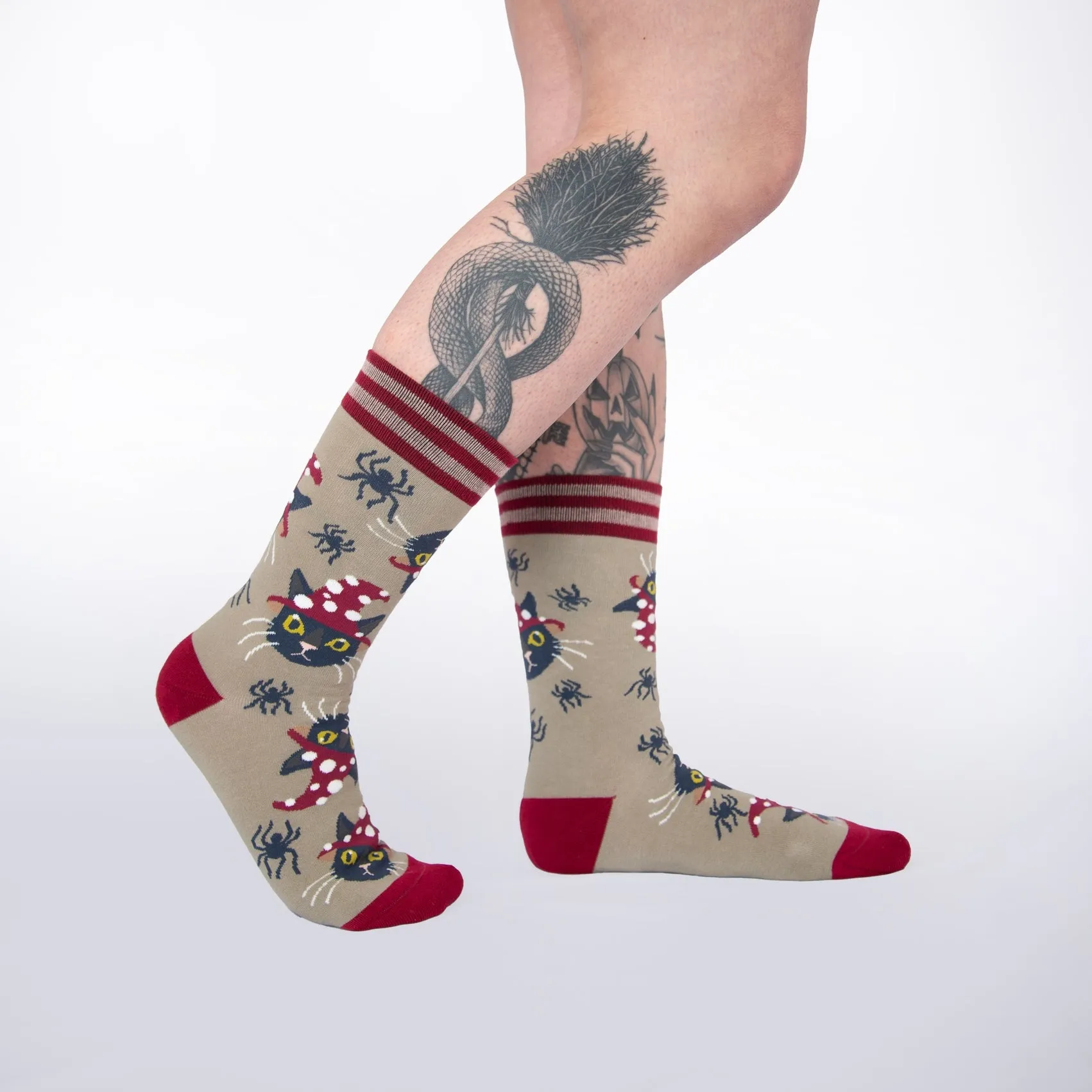 Witchy Whiskers Unisex Crew Socks